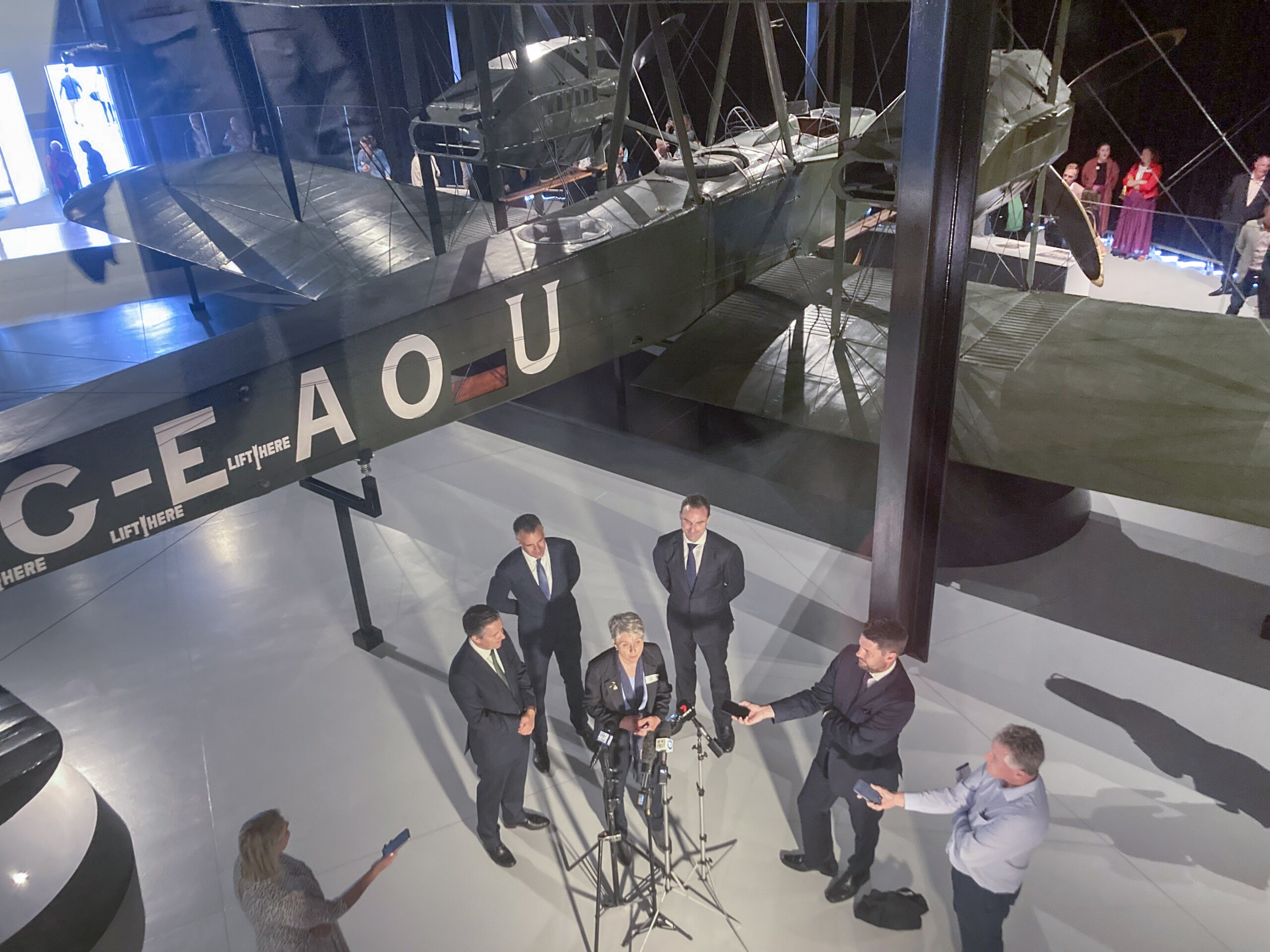 Historic Vickers Vimy Exhibit Reopened in Adelaide 13 02 Vickers Vimy opening 16 12 22 n k dAW 19 scaled 1