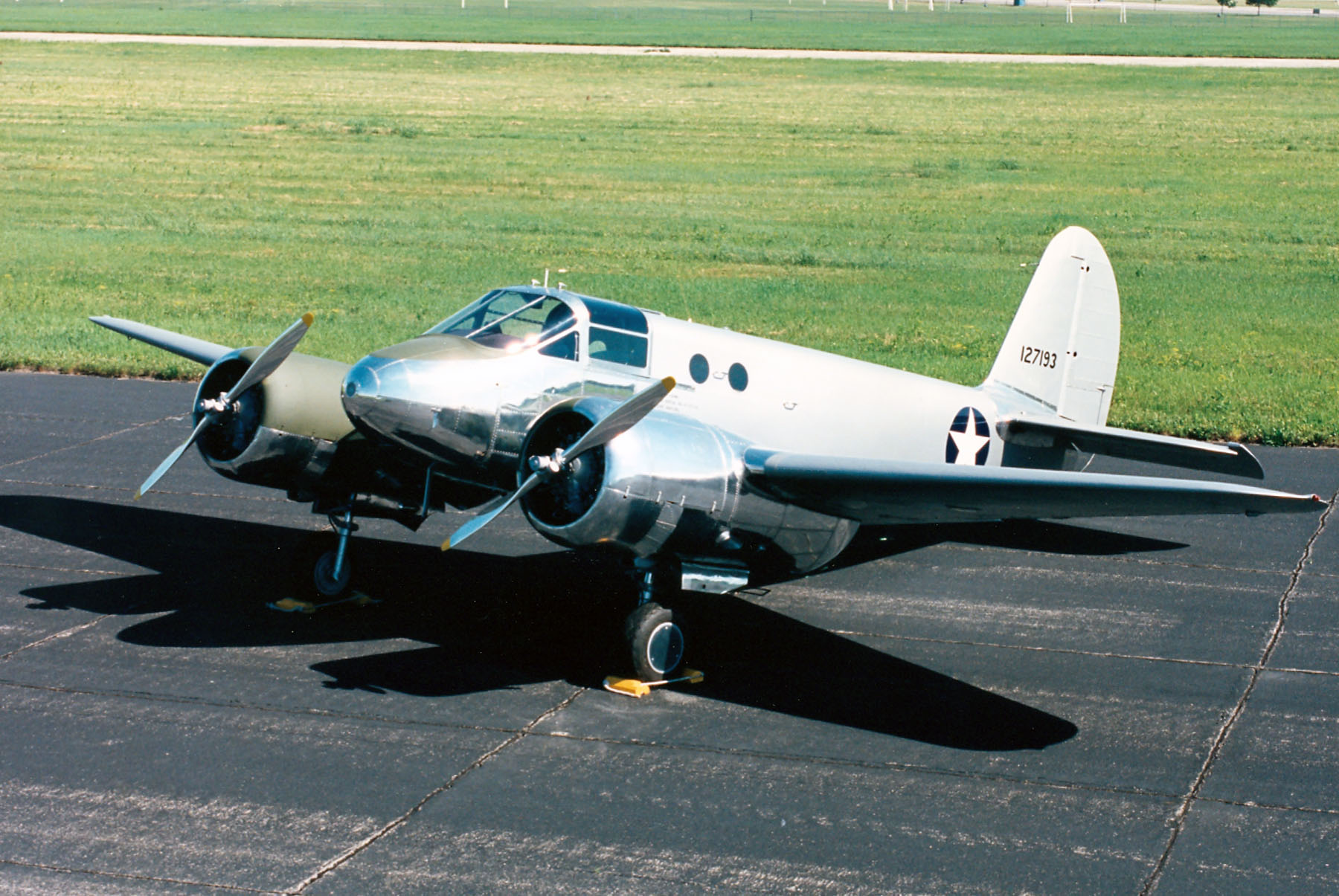 Cadet Air Corps Museum AT-10 Restoration Project 11 AT-10 Wichita 41-27193 at the National Museum of the United States Air Force. (U.S. Air Force photo)