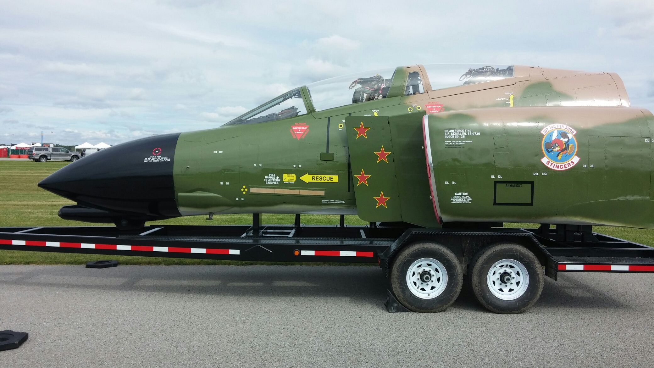 F-4D Phantom II Cockpit Resurrected from the Dead 11 David Garbe's F-4D Phantom II cockpit on its specialized 30' transport trailer. (photo via David Garbe)