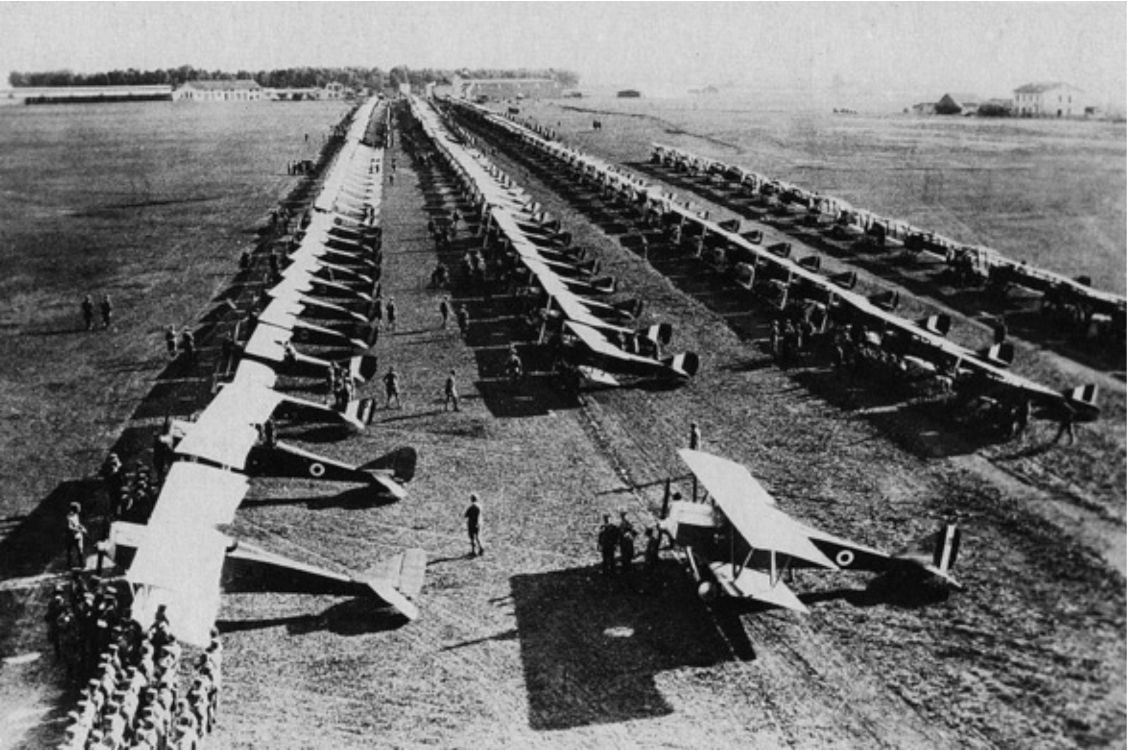 Happy Birthday to the AERONAUTICA! 10 The newly created Regia Aeronautica lined up for review at Rome Centocelle airfield in November 1923