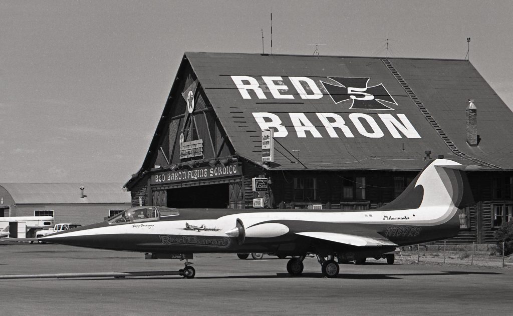 The Fastest Warbird: Darryl Greenamyer and the RB-104 "Red Baron" 16 1 RB 104 Red Baron hangar Jim Larsen