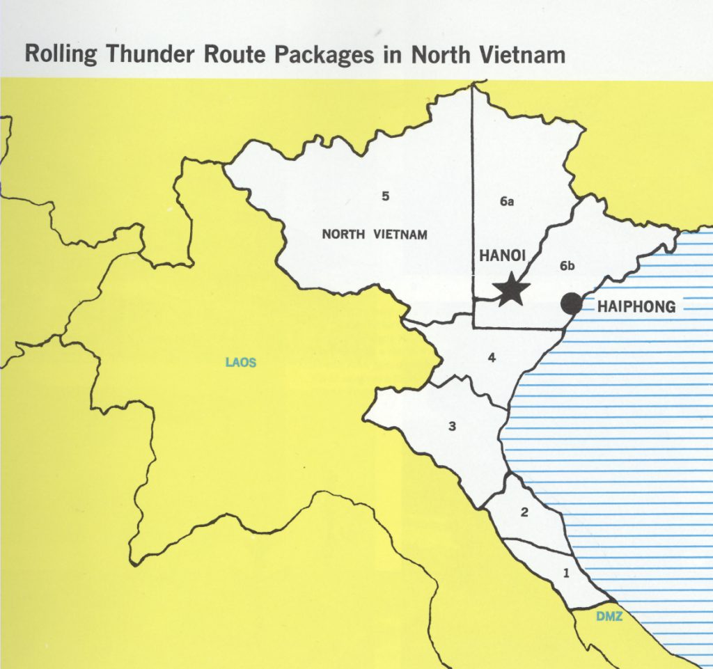 An Interesting Day, Intense Day of Combat Over North Vietnam and Laos 14 1 Route Packages of North Vietnam 150421 D LN615 002 USAF