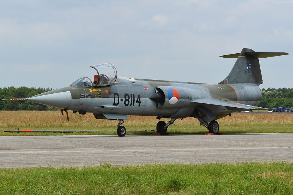 Former Dutch and Turkish Air Force F-104 Starfighter Back on Display 10 1024px Lockheed F 104G Starfighter D 8114 9179542542 Alan Wilson photo via Wikipedia
