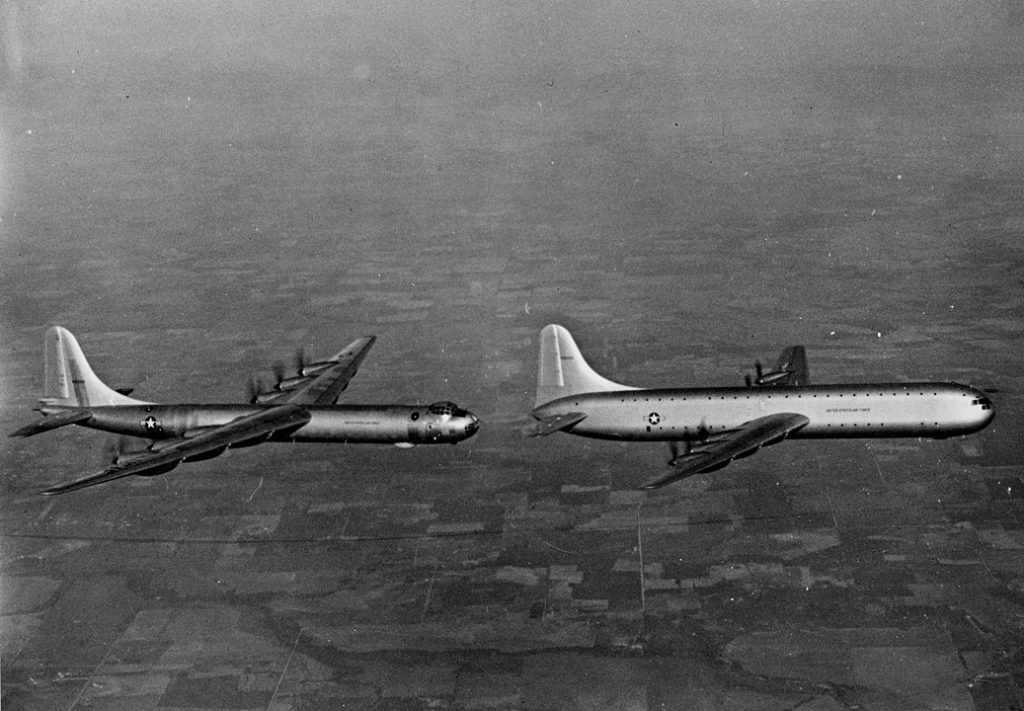 The Convair XC-99: A Forgotten Giant at Davis-Monthan AFB 12 1037px Convair XC 99 and B 36B in flight c1949