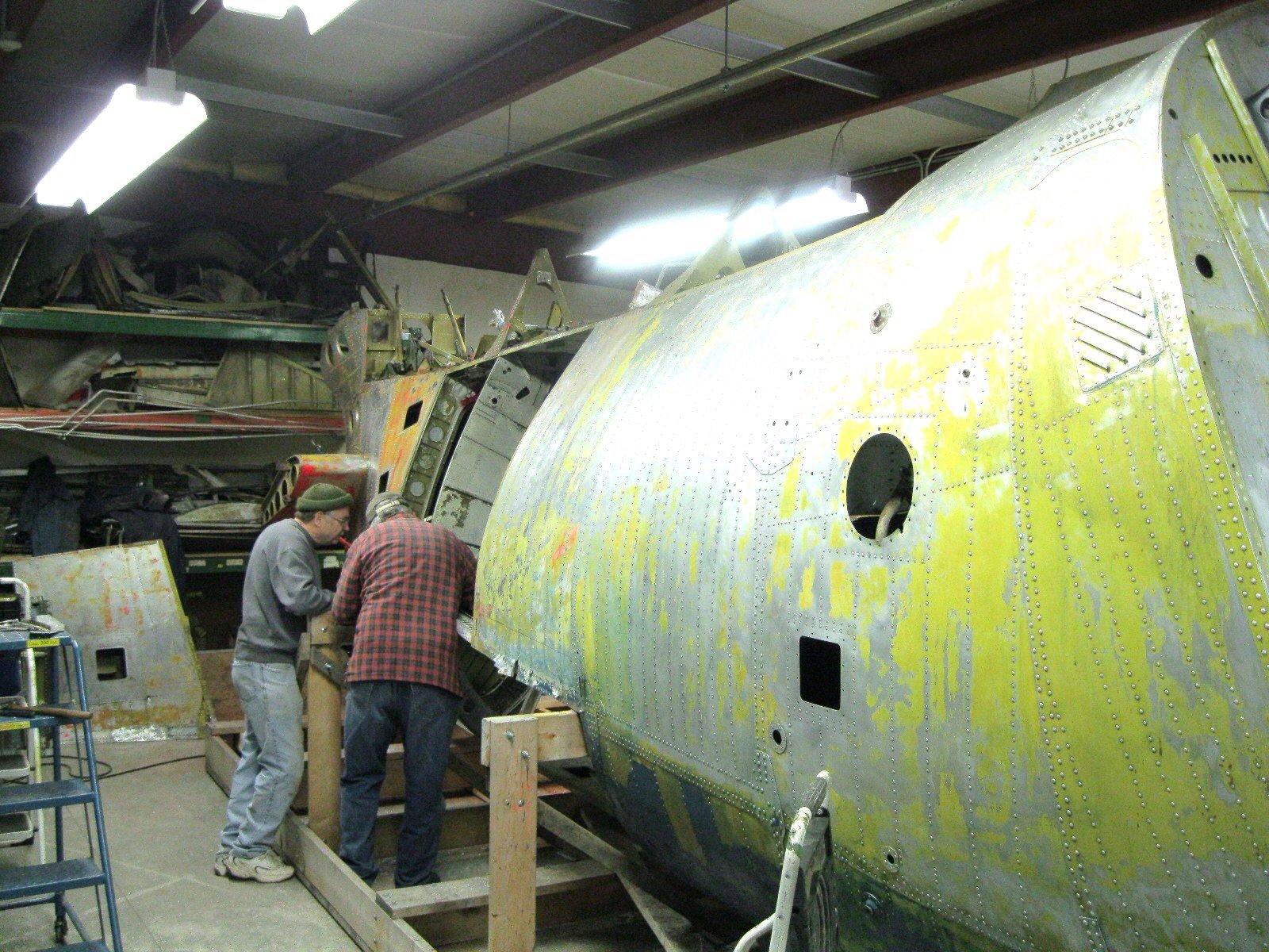 Greenwood Military Aviation Museum - An Undiscovered Gem 21 The Piasecki CH-127 under restoration. This aircraft will probably be a composite of several airframes. (GMAM photo)