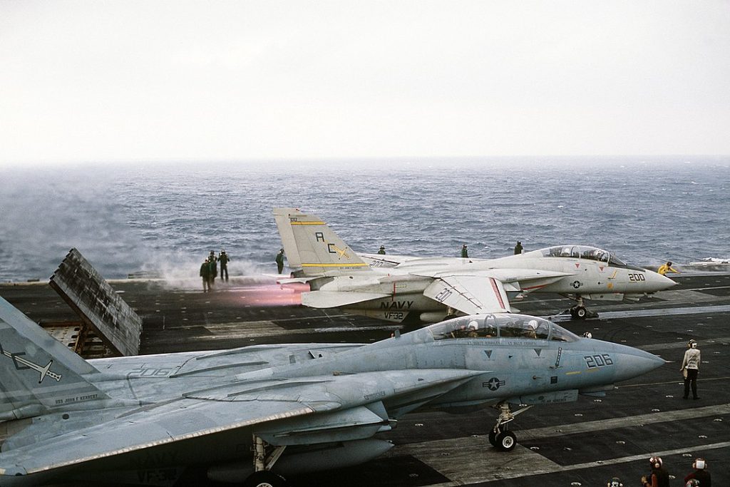 Ex-John F. Kennedy (CV 67) Departed For Final Voyage 13 1080px F 14A VF 32 Exercise Display Determination Mediterranean 1986