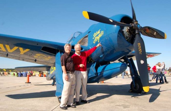 Alfred "Al" Taddeo, Last of the ‘First Blues’ 10 Al Taddeo with F8F Grumman Bearcat fighter in Blue Angels colors. ( Image credit Jax Air News)