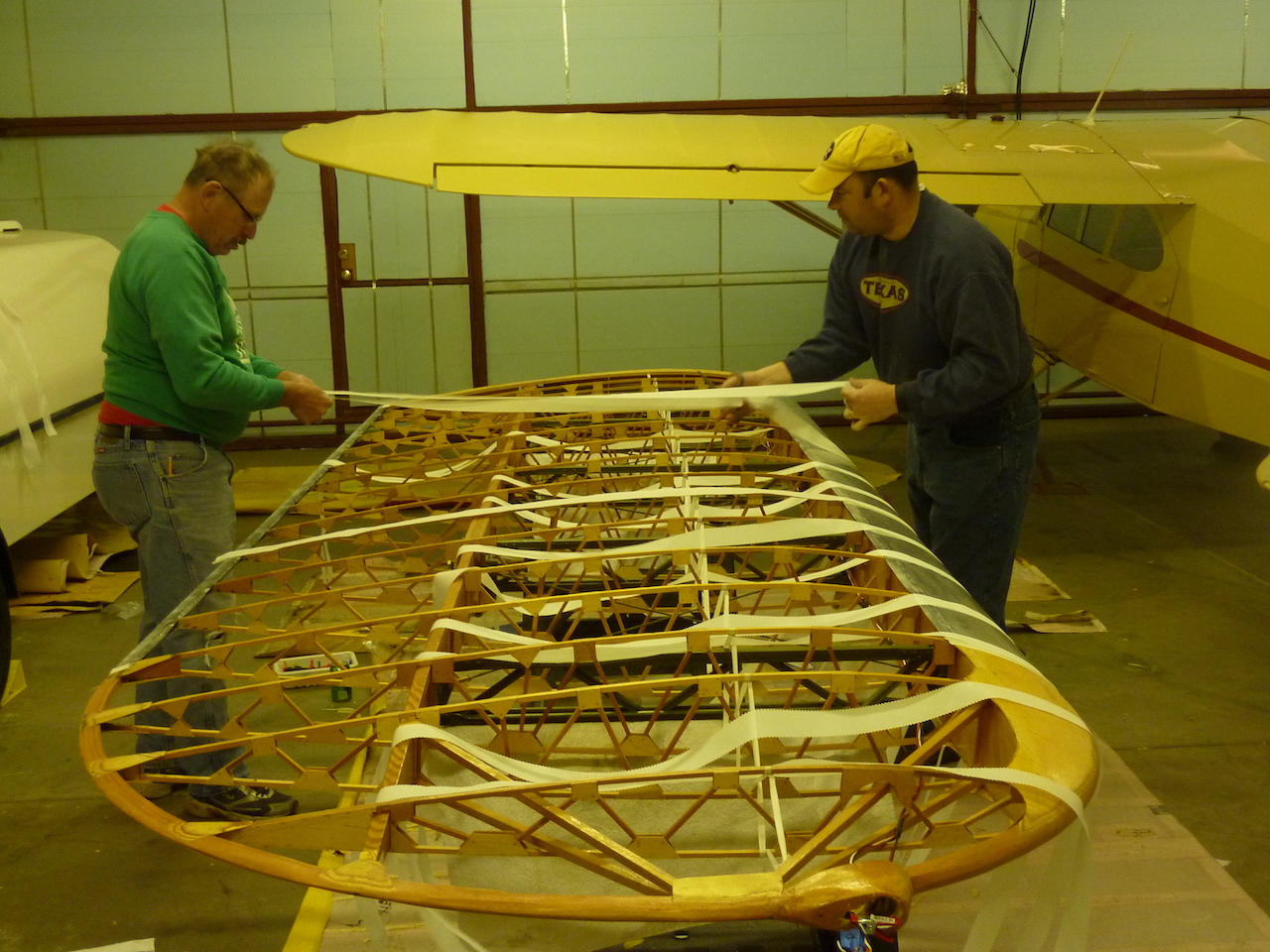 Restoration of the CAF Utah Wing's N2S Kaydet Moving Along Quickly 12 11 measuring tapes copy