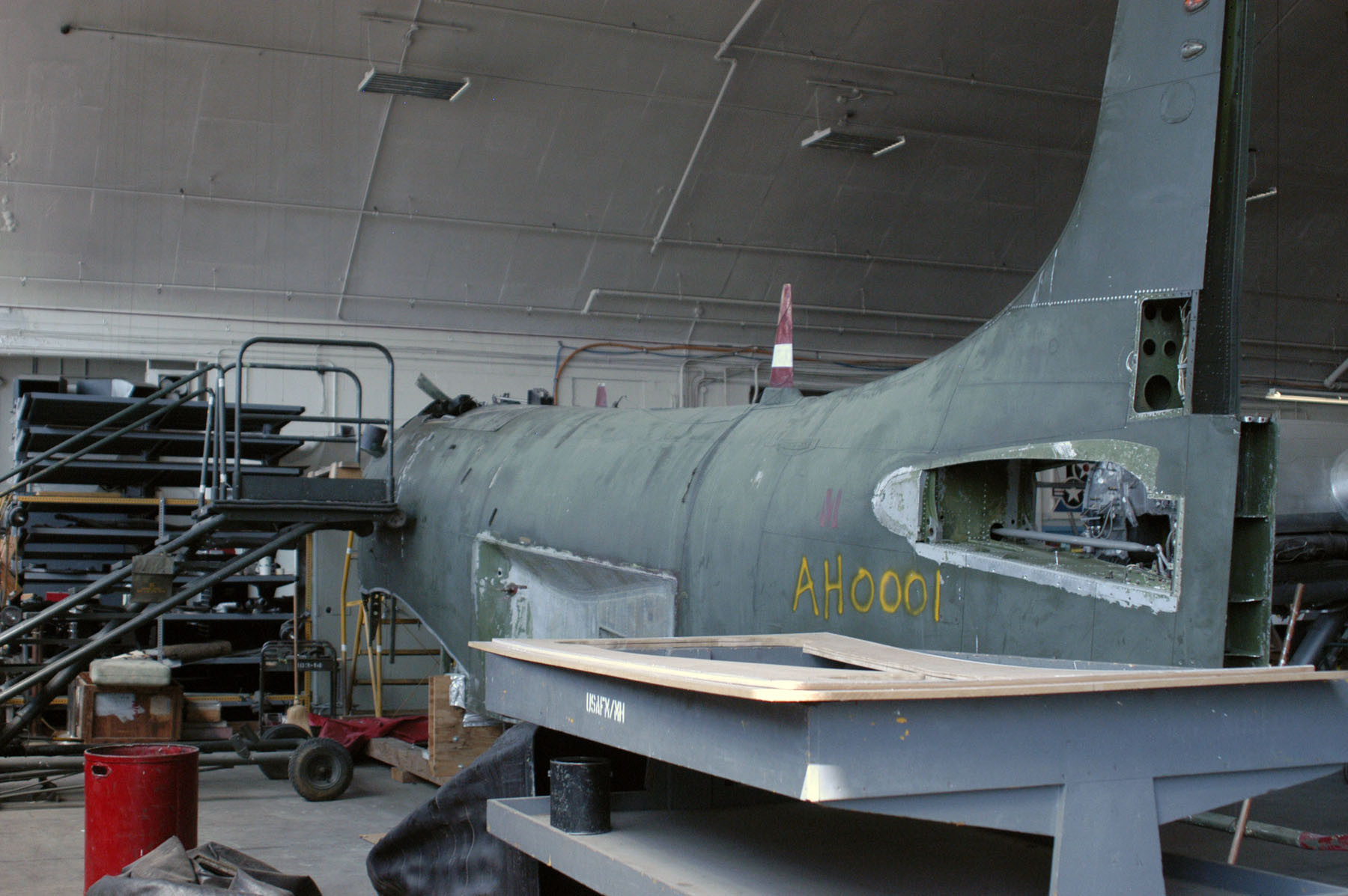 USAF Museum Douglas A-1H Skyraider - Restoration Report 12 110901 F DW547 004
