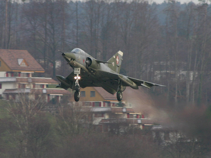 Pima Adds a Swiss Mirage IIIRS to Their Collection 16 12 17 2003 Last landing of the Mirage lllRS R 2118.