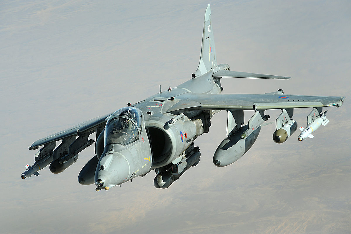 Introducing the AVI-8 Harrier II Timepiece 10 A Royal Air Force Harrier II over Afghanistan in 2008. (photo via Wikipedia)
