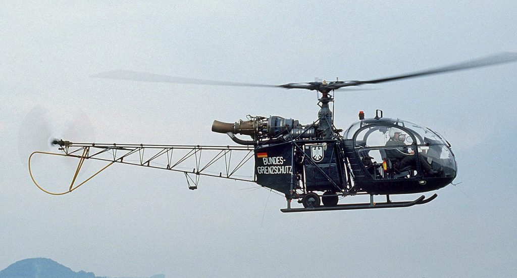 Today in Aviation History: First Flight of the AƩrospatiale Alouette II 12 1280px BGS Hubschrauber Alouette II cropped
