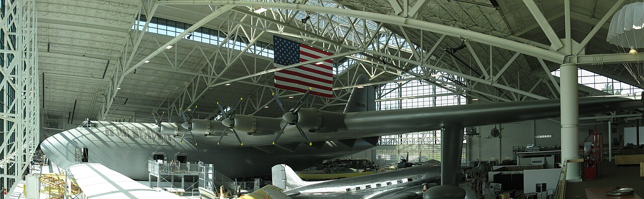 Today In Aviation History: First Flight of the Hughes H-4 Hercules - “Spruce Goose” 14 1280px Hughes H 4 Hercules flying boat the Spruce Goose at the Evergreen Aviation Space Museum