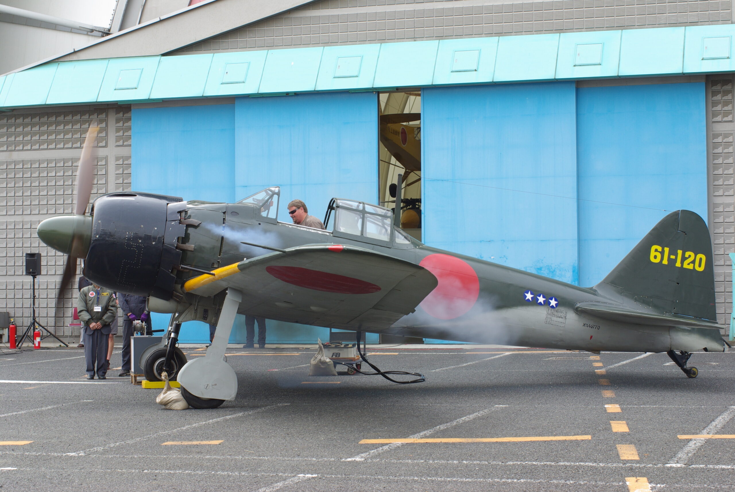 A6M Zero Demo/Hangar Talk at Planes of Fame December 3rd 15 130329 Engine runs Zero Fighter scaled