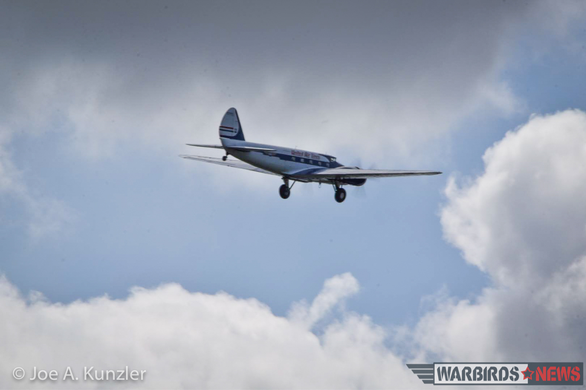 Last Ever Boeing 247D Flight Took Place Today! 12 The Boeing 247D as she departs the area on her way to Boeing Field in Seattle. (photo by Joe A. Kunzler)