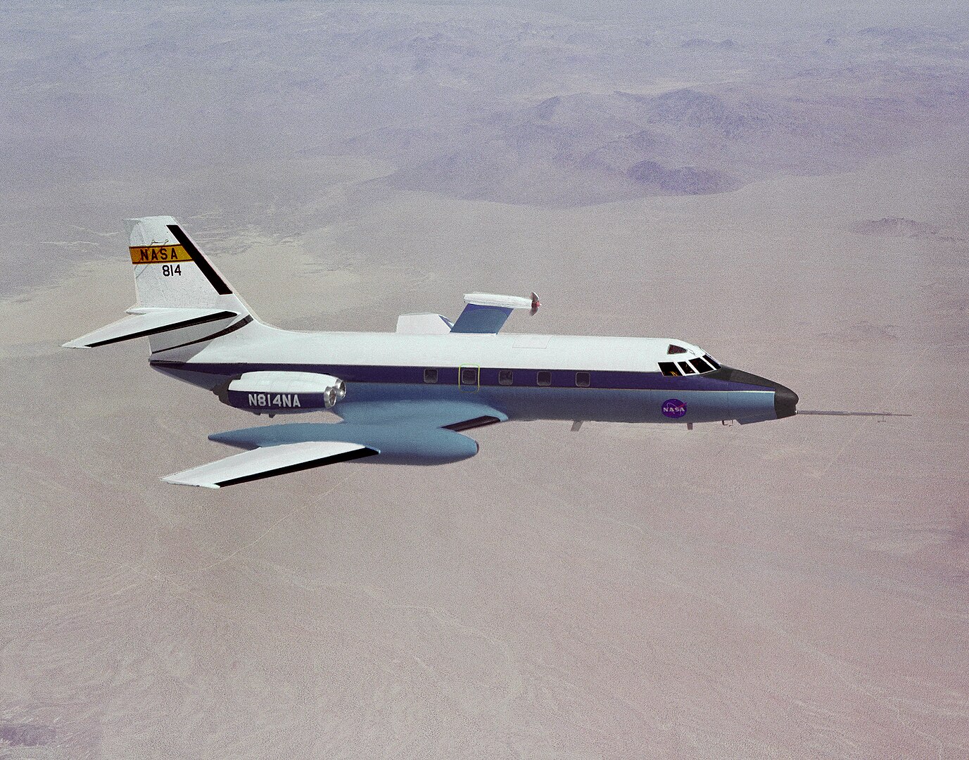 Today in Aviation History: First Flight of the Lockheed JetStar 12 1377px NASA JetStar Side