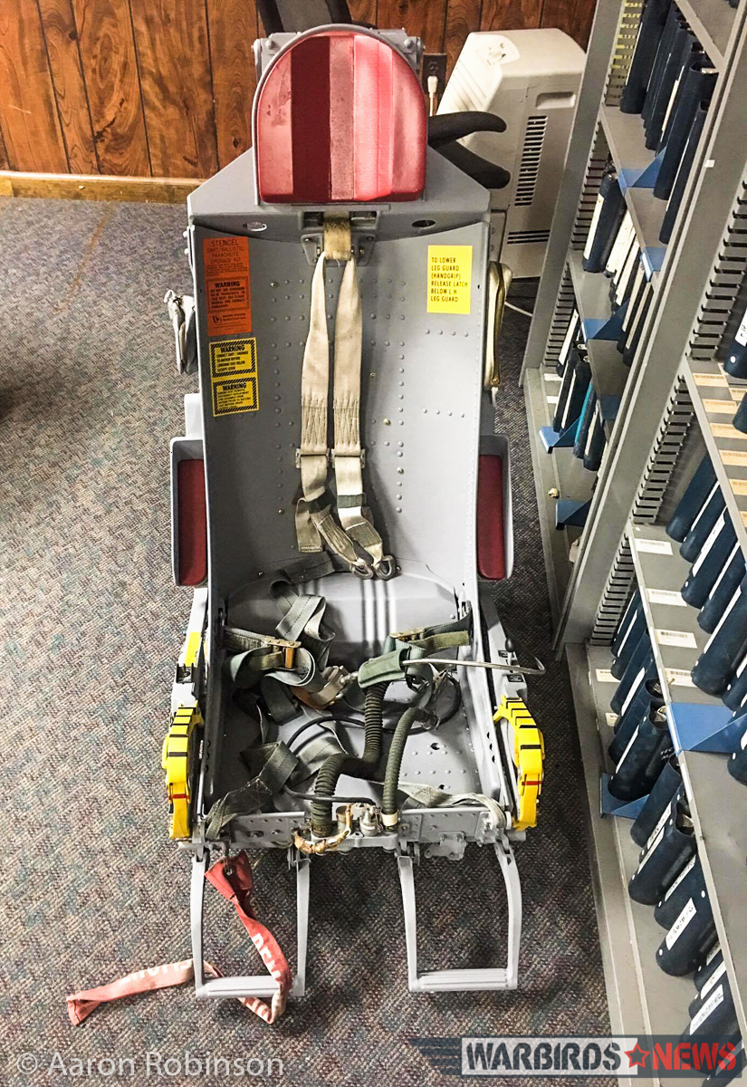 F-100 Super Sabre - August, 2016 Restoration Report 15 The newly-restored ejector seat ready for installation. (photo by Aaron Robinson)