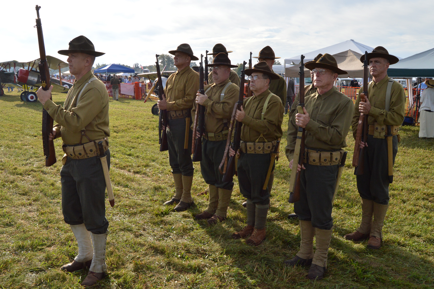 WWI Dawn Patrol Rendezvous at National Museum USAF 11 Re-enactors will perform skits in a war encampment during the WWI Dawn Patrol Rendezvous, Oct. 1-2, 2016, at the National Museum of the U.S. Air Force. (U.S. Air Force photo)