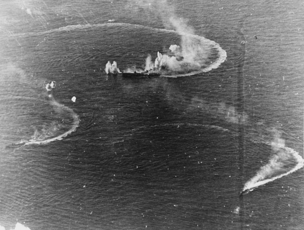 The Great Marianas Turkey Shoot - June, 19-20 1944 14 1424px Japanese aircraft carrier Zuikaku and two destroyers under attack on 20 June 1944 80 G 238025