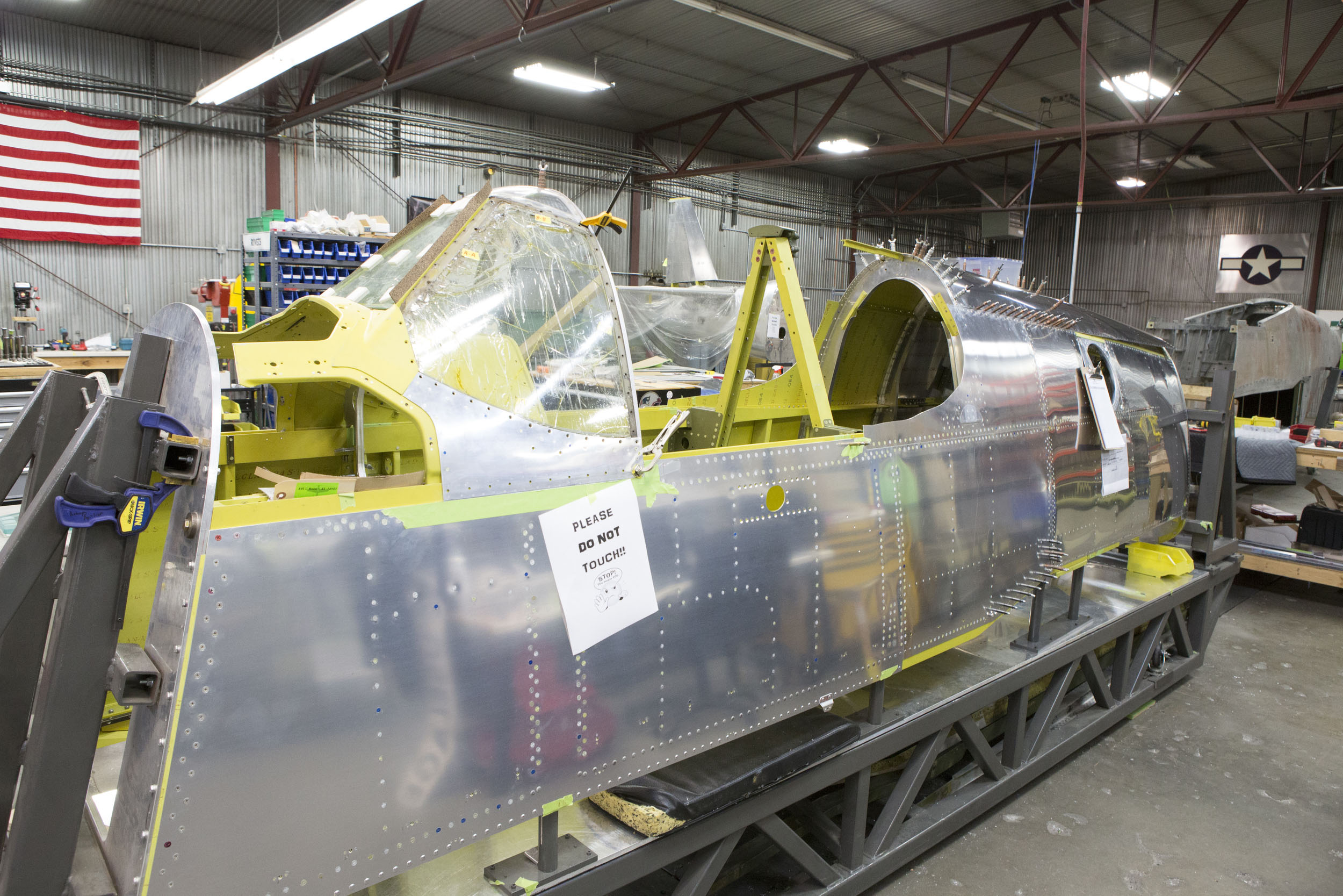 Texas Flying Legends P-51C Restoration Report 16 The fuselage as she looked by October, 2015. (photo via AirCorps Aviation)