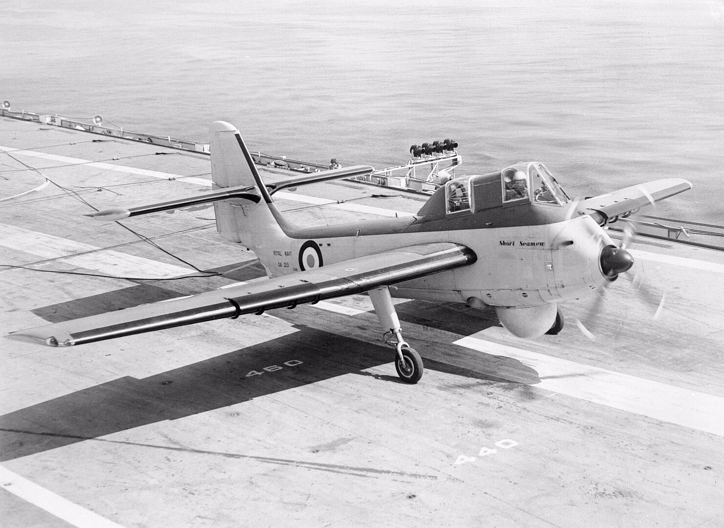 Today in Aviation History: First Flight of the Short SB.6 Seamew 10 1481px Short Seamew landing on HMS Bulwark R08 1955