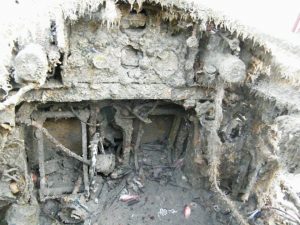 Italian Reggiane RE.2000 Update 11 This photo of the cockpit shows how difficult it's going to be the restoration process. ( Image credit Luciano Scialanca)