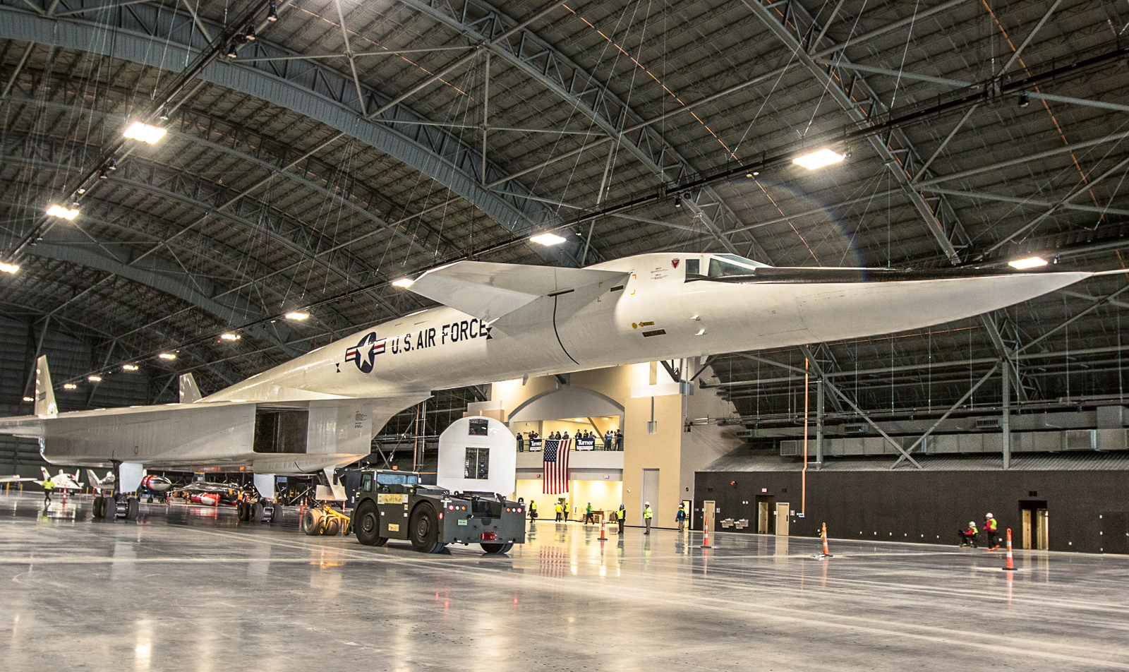 XB-70 Valkyrie On the Move in Dayton 19 XB-70 inside new hangar