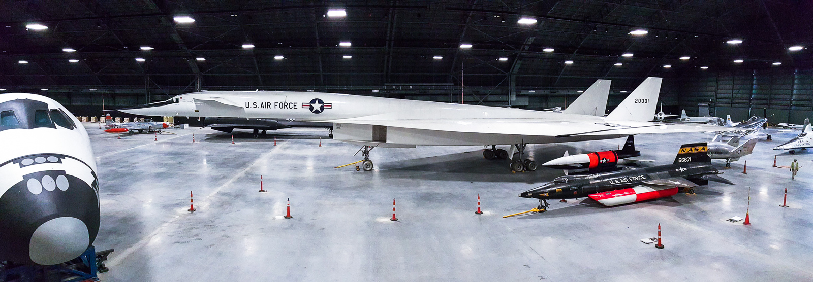XB-70 Valkyrie On the Move in Dayton 21 The XB-70 safely in position in the newly-constructed fourth building at Dayton. Some of the other exhibits are already in position. (NMUSAF photo by Doug Lantry)