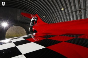 A Very Special F-104 Starfighter-Ferrari 12 Detail of the right wing showing the shiny Ferrari special paint.