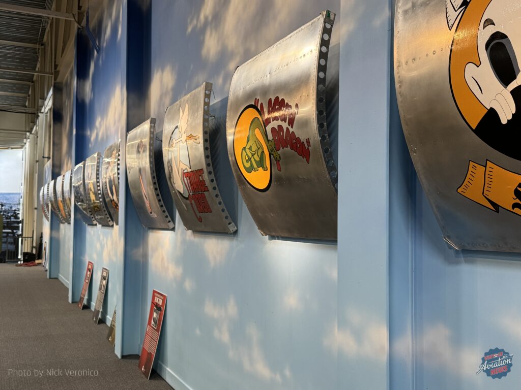 New Gallery Opens At Hill Aerospace Museum 20 16 Nose Art Gallery install Veronico