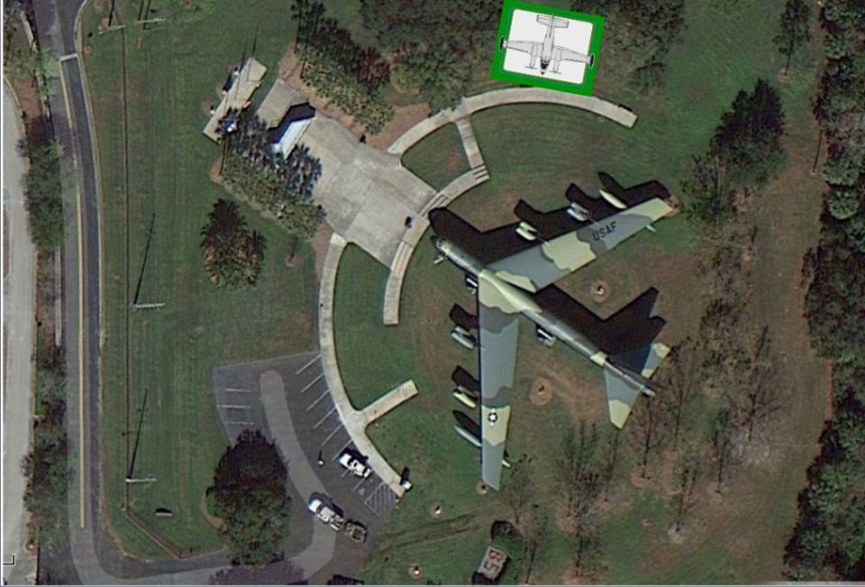 138th Aviation Company Memorial Winter Update 13 An overhead view of the park beside Orlando International Airport showing where the RU-21A will go on display. (photo via 138th Aviation Company Memorial)