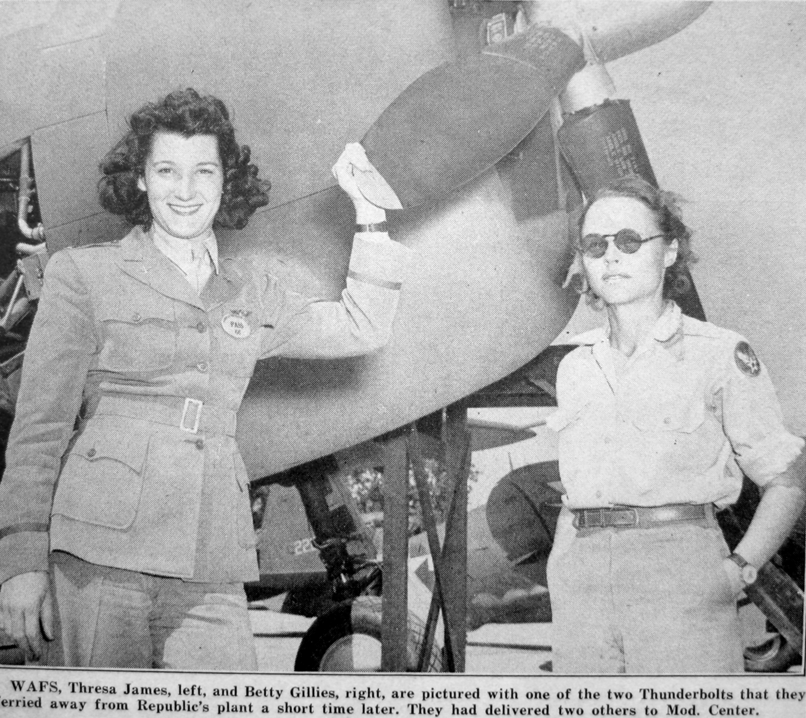 Dakota Territory Air Museum’s P-47 Update – May, 2019 27 18 Copy of 201 Republic Republic Aviation WAFS female ferry pilots IMG 0321