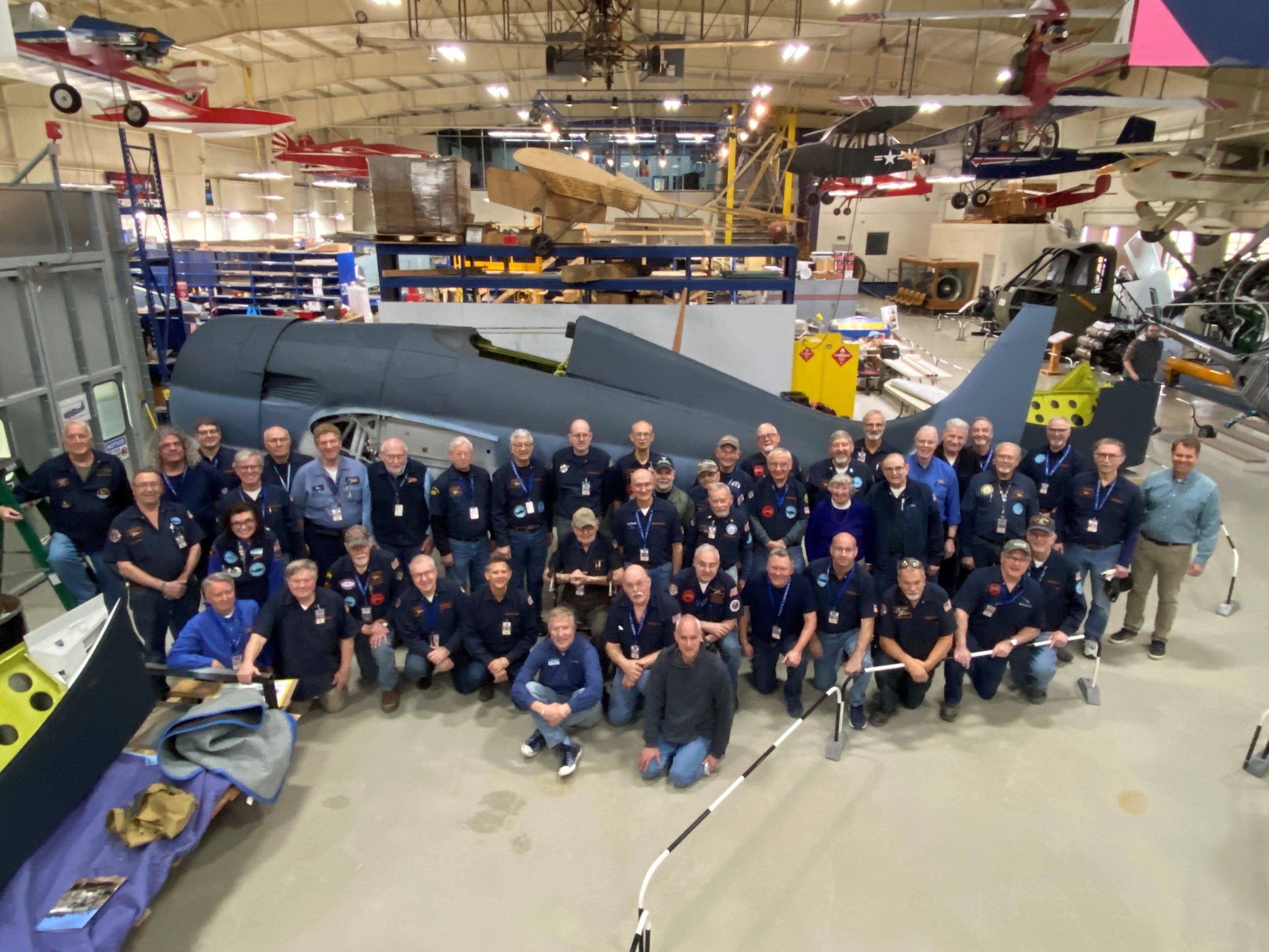 The Air Zoo Celebrates 45 Years with Community Celebration on November 16 11 1944 General Motors FM 2 Wildcat Bureau Number 57039 Air Zoo Museum Volunteers