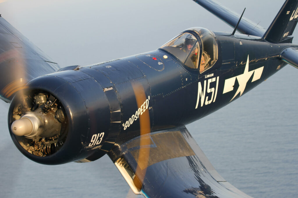 Today in Aviation History: First Flight of the Chance Vought F4U Corsair 14 1945 Goodyear FG 1D Corsair BuNo 67089