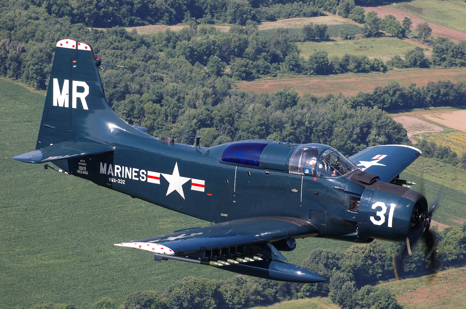 Douglas AD-5W Skyraider at Platinum Fighter Sales 11 1957 Douglas EA 1E Skyraider 7