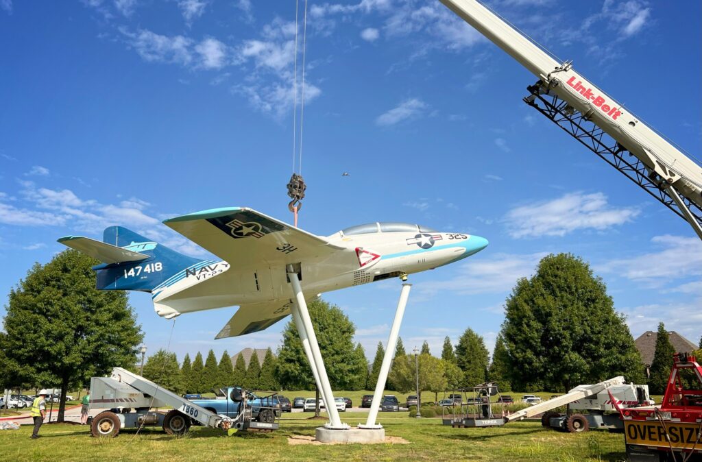 James Clemens School Cougar Jet On Show 10 1959 Grumman TF 9J BuNo. 147418