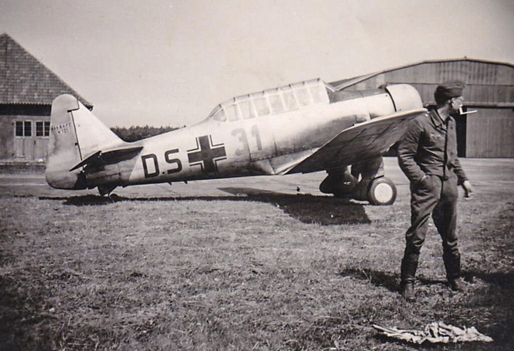 Lady Luck Smiled on This Smart Yale 12 2 NAA 64 Luftwaffe