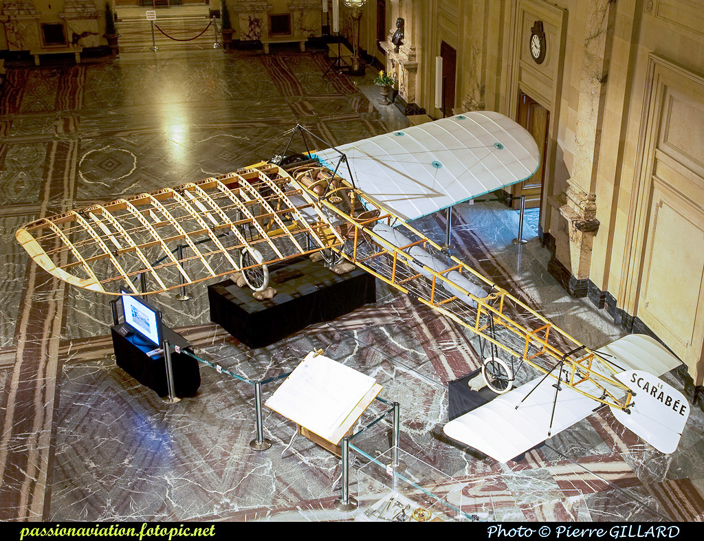 The Canadian Aviation Heritage Centre in Montreal, Quebec 15 The Bleriot on display during its construction showing off the interior construction. (photo by Pierre Gillard)