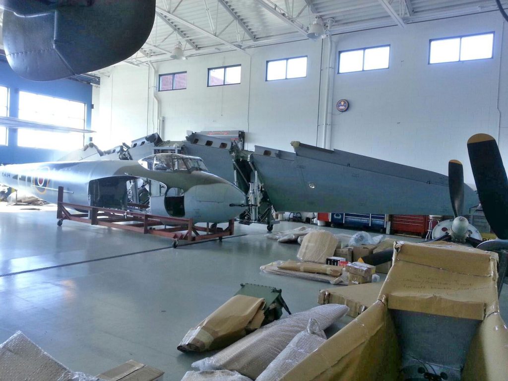 The Mosquito in the hanger, for more pics: https://www.facebook.com/Avspecs The Mosquito in the hanger, for more pics: https://www.facebook.com/Avspecs