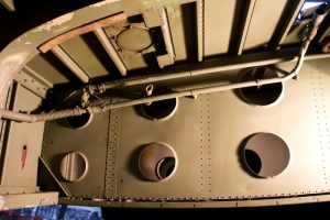 Avro Lancaster "Just Jane" Continues Progress Toward Flight 11 Inner wing tank bay structure revealed by tank removal (photo credit: Linclonshire Aviation Heritage Centre)