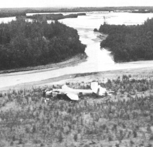 "Sandbar Mitchell" Soon to be Retrieved from Alaskan River 12 The Mitchell, stripped and abandoned in place, date unknown.