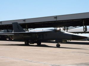 F-111 arrives at Fighter World 11 F-111 A8-148 at RAAF Amberley in 2010.