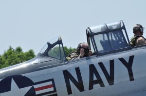 Air Show Report: Warbirds Over the Beach 2013 15 Lensman Luigino Caliaro aboard his T-6 camera ship