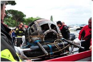 Womans Name on Turret Leads to Identification of B-17 Debris in Italian Lake 12 Turret to be displayed at Bolsena Town Museum (Image Credit: Scuola sub di Bolsena)