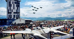 Green Party Takes Aim at Austria's Airpower Air Show 12 290,000 people destroying the earth at Airpower11 (Image credit: Airpower)