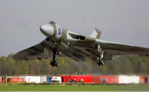 Vulcan to the Sky Trust Works to Keep Last Flying Avro Vulcan Aloft 13 Avro Vulcan XH558 takes off on its first flight after restoration in 2007 (Image Credit: Vulcan to the Sky Trust)