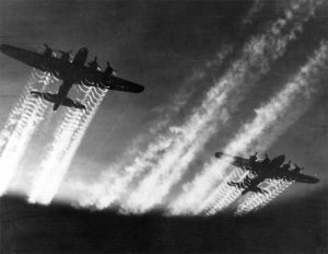 WWII B-24 Liberator Hot Stuff - Setting the Record Straight 12 USAAF B-17s heading off to their uncertain destinies (Image Credit: USAAF)