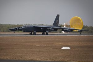 RAAF F-111 Joins USAF B-52 at Australian Aviation Heritage Centre in Darwin 12 B-52 Lands at RAAF Darwin for joint exercises in August, 2012 (Image Credit: USAF)