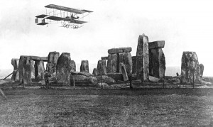 UK's Historic Filton Aerodrome to Host A New Aviation Museum 11 Bristol Boxkite overflies Stonehenge (Image Credit: RAF Museum)