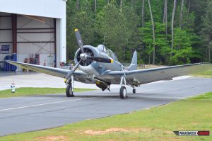 Behind the Scenes, Air Show Performers are Prepped for Action by CAF Dixie Wing 11 CAF Dixie Wing's Picture-perfect Douglas SBD Dauntless, ready to fly to Reading.